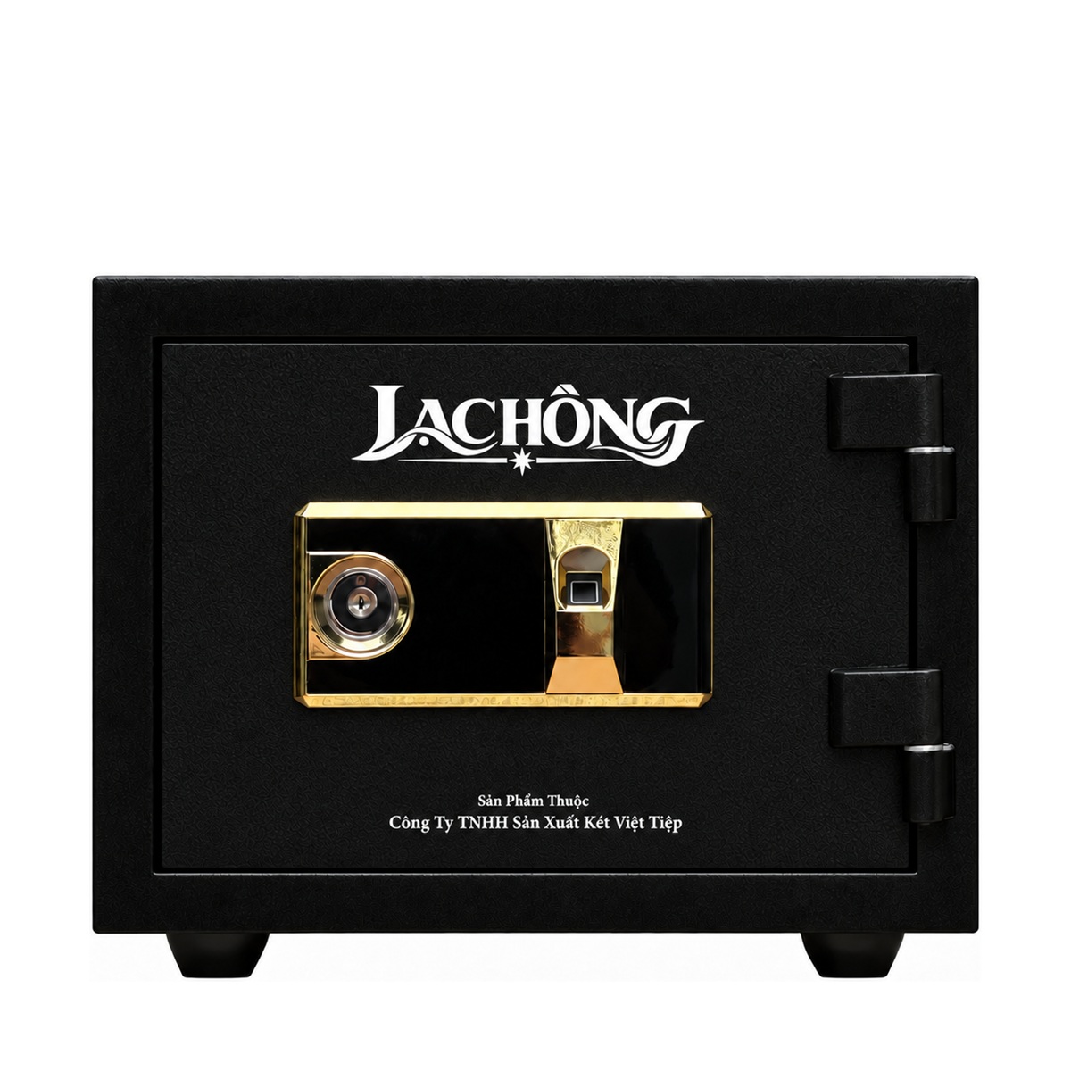 Két sắt Lạc Hồng KE38 FG màu Full Đen, bảng khóa vân tay