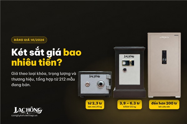 K&eacute;t sắt gi&aacute; bao nhi&ecirc;u? Bảng gi&aacute; theo mẫu, m&agrave;u v&agrave; loại kh&oacute;a