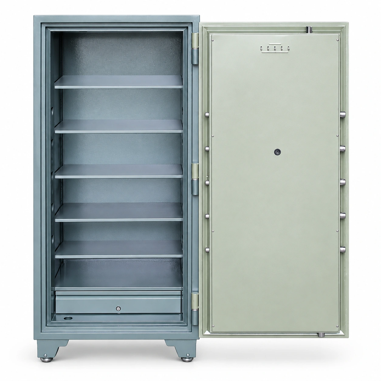 Két sắt BEMC K1900 NHA1 một cánh mở cửa, các đợt ngang và ngăn kéo phía dưới