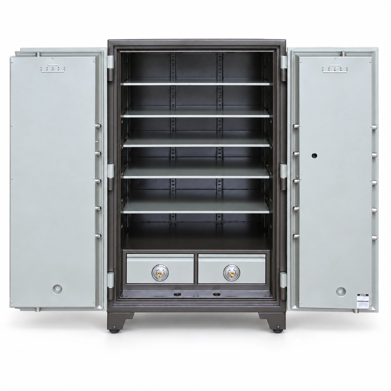 Két sắt Welko K1650-FE Pro mở hai cánh, các đợt để đồ và hai ngăn kéo phía dưới