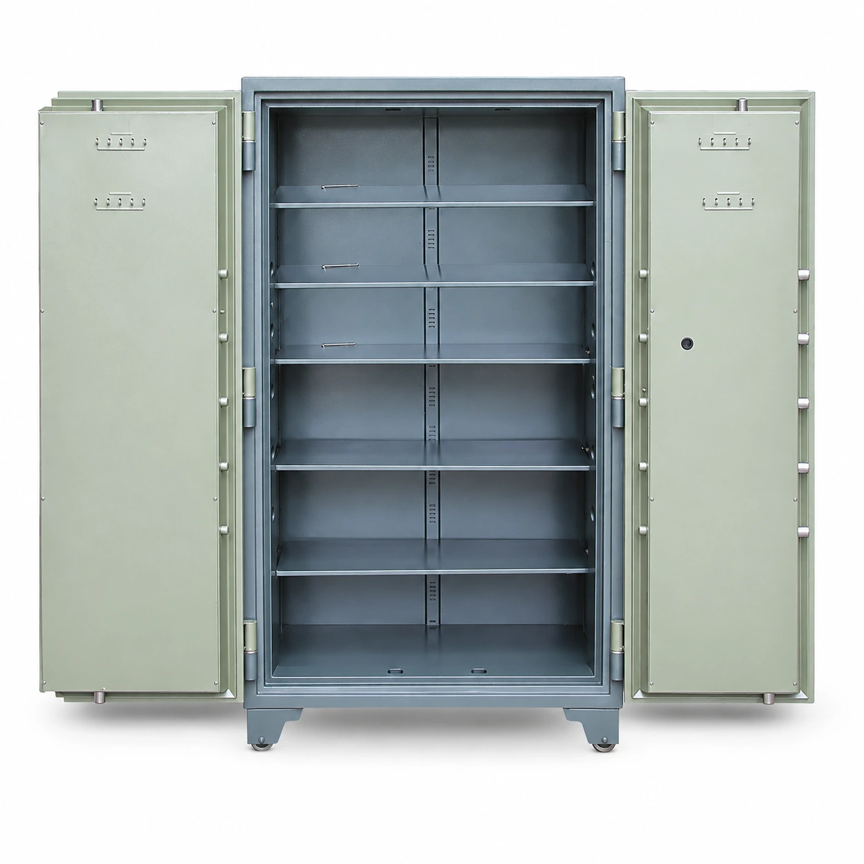Két sắt BEMC K1900 NHA1 hai cánh mở hai cánh, các đợt ngang để phân tầng đồ lưu trữ