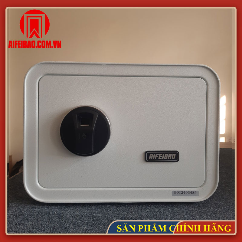 Mặt trước két mini Aifeibao HK-M/D-25II-QCZ màu trắng