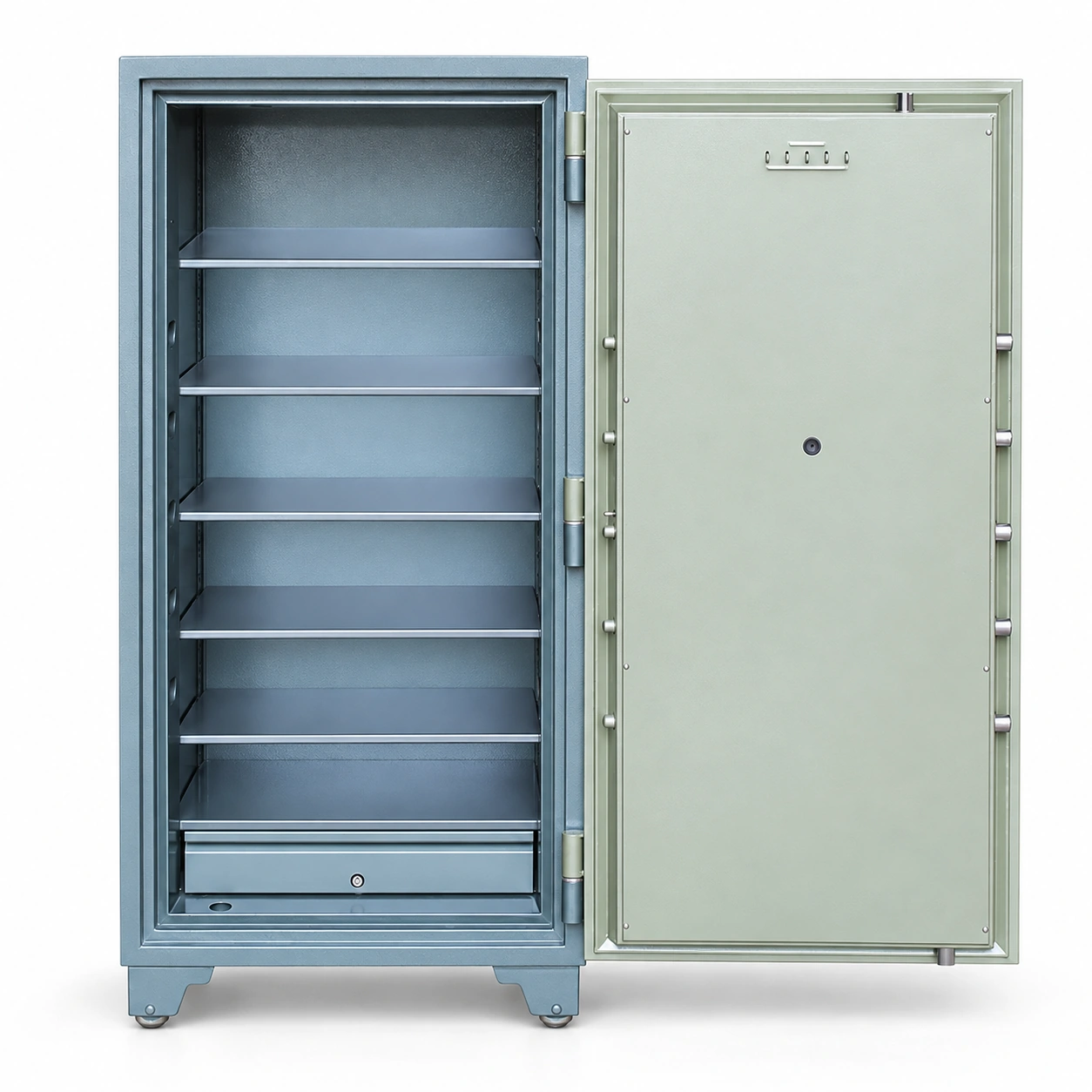 Két sắt BEMC K2000 NHA1 một cánh mở cửa, các đợt ngang và ngăn kéo phía dưới
