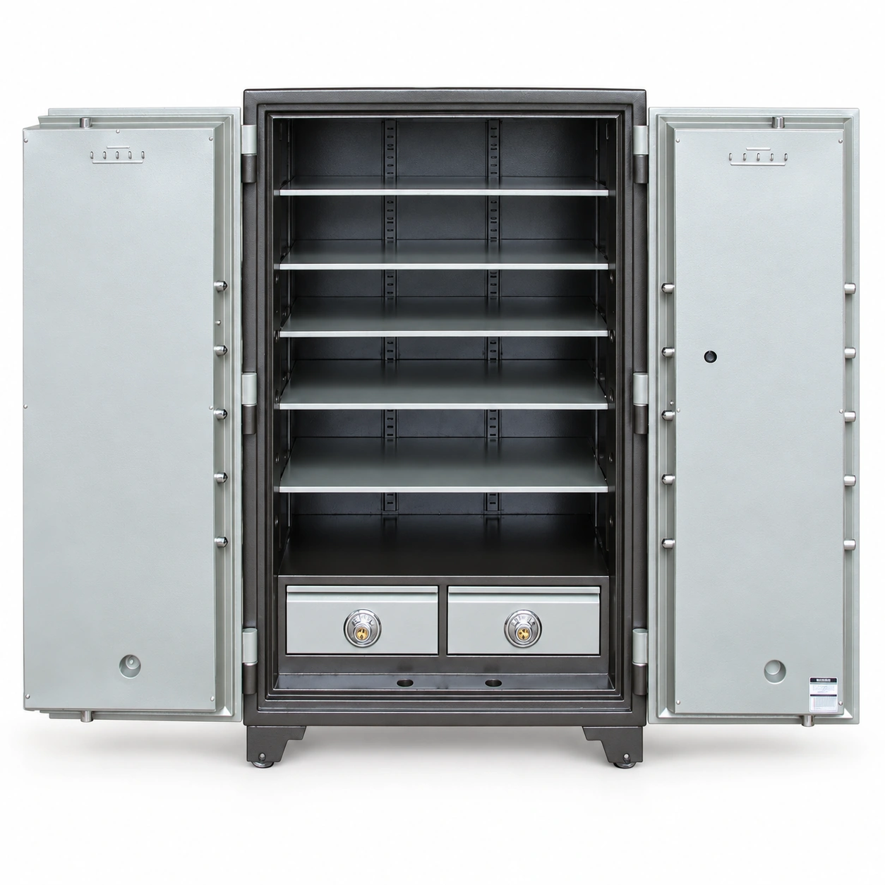 Két sắt Welko K1650-KC Pro mở hai cánh, các đợt để đồ và hai ngăn kéo phía dưới