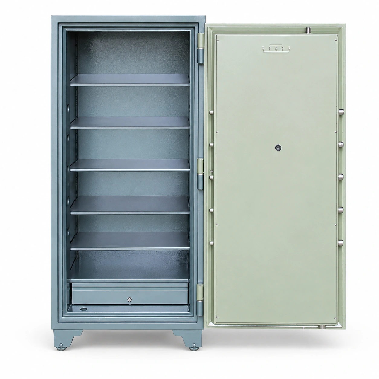Két sắt BEMC K1860 NHA1 một cánh mở cửa, các đợt ngang và ngăn kéo phía dưới