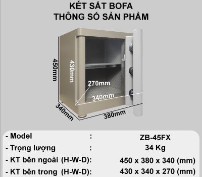 Két sắt ZHIBO SERIES ZB-45FX