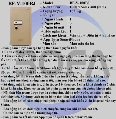 Két sắt BOJIN SERIES BF-V-100BJ