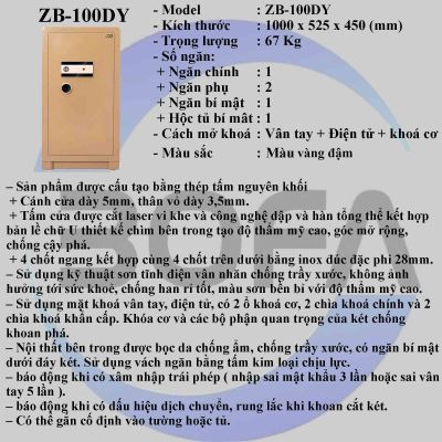  Két sắt ZHIBO SERIES ZB-100DY