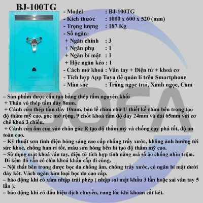 Két sắt BOJIN SERIES BJ-100TG