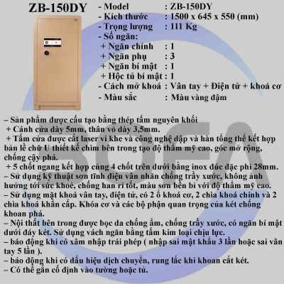 Két sắt ZHIBO SERIES ZB-150DY
