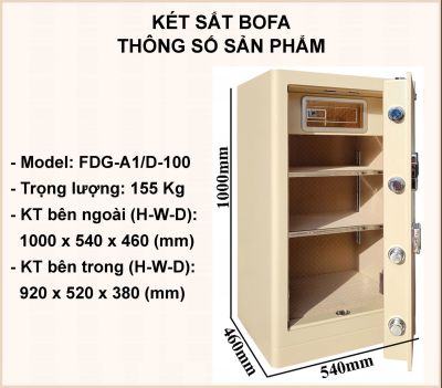 Két sắt BOSHANG SERIES FDG-A1/D-100