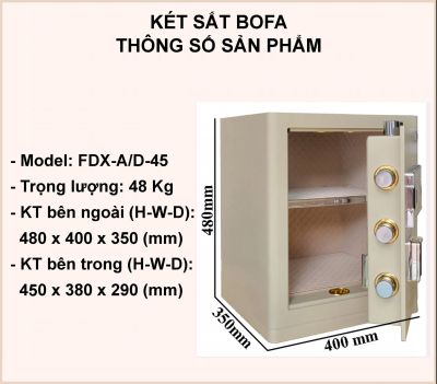 Két sắt BOSHANG SERIES FDX-A/D-45