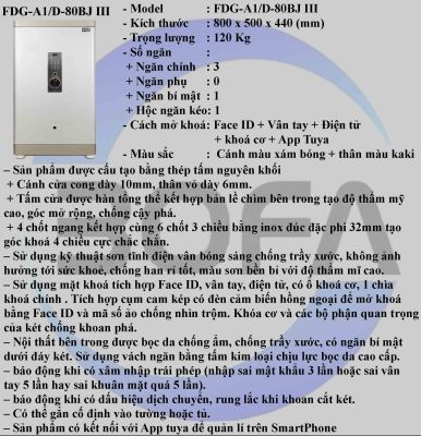 Két sắt BOYA SERIES FDG-A1/D-80BJ III