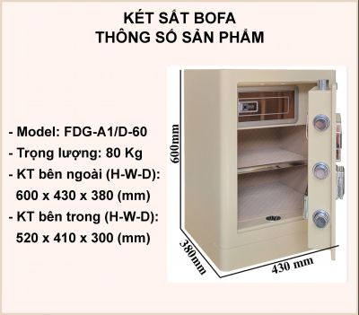 Két sắt BOSHANG SERIES FDG-A1/D-60