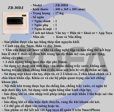Két sắt ZHIBO SERIES ZB-30DJ
