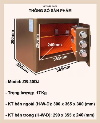 Két sắt ZHIBO SERIES ZB-30DJ