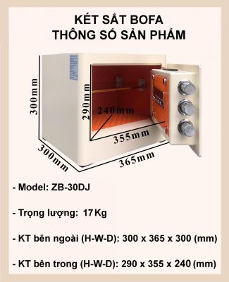 Két sắt ZHIBO SERIES ZB-30DJ