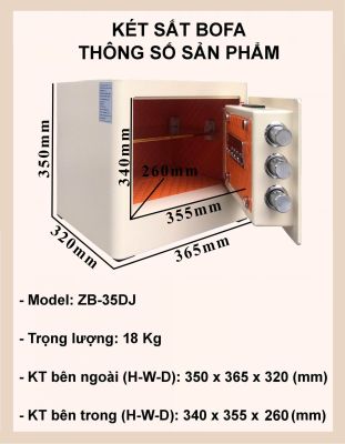  Két sắt ZHIBO SERIES ZB-35DJ
