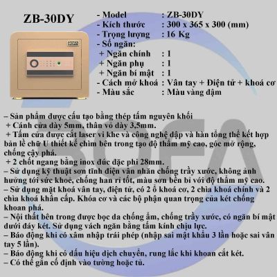 Két Sắt ZHIBO SERIES ZB-30DY