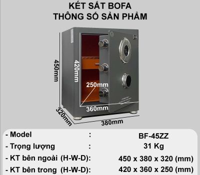 Két Sắt BOFAN SERIES BF-45ZZ
