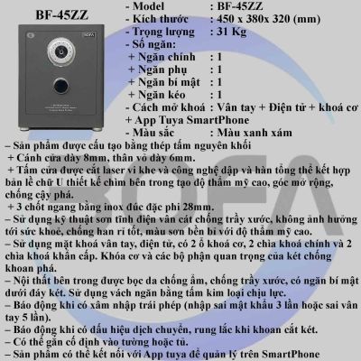 Két Sắt BOFAN SERIES BF-45ZZ