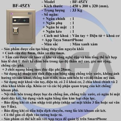 Két Sắt BOFAN SERIES BF-45ZY