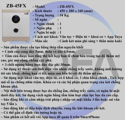  Két sắt ZHIBO SERIES ZB-45FX