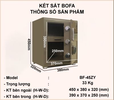 Két Sắt BOFAN SERIES BF-45ZY