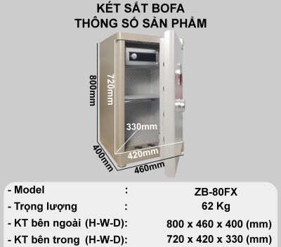  Két sắt ZHIBO SERIES ZB-80FX