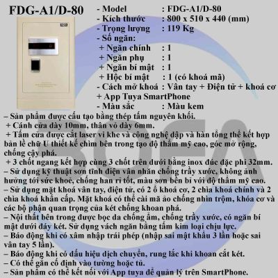 Két sắt BOSHANG SERIES FDG-A1/D-80
