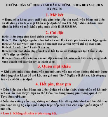 Két sắt BOYA SERIES BY-55CTS