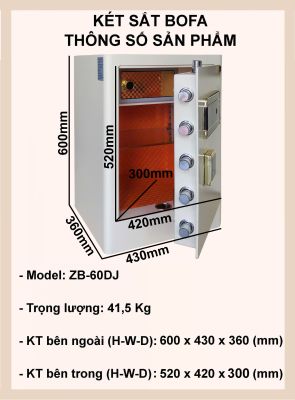  Két sắt ZHIBO SERIES ZB-60DJ