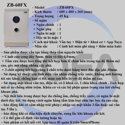  Két sắt ZHIBO SERIES ZB-60FX