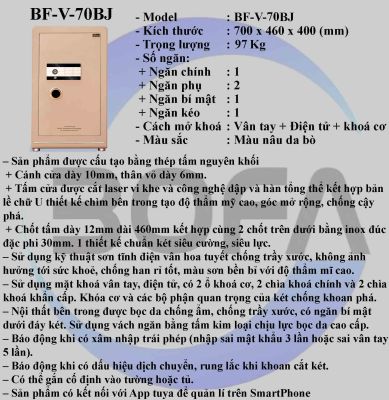  Két sắt BOJIN SERIES BF-V-70BJ