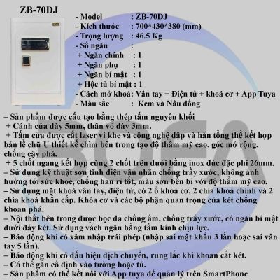 Két sắt ZHIBO SERIES ZB-70DJ