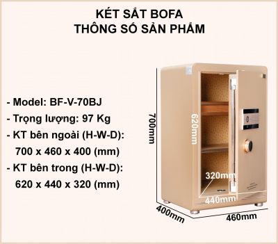  Két sắt BOJIN SERIES BF-V-70BJ
