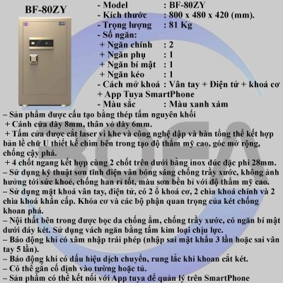 Két Sắt BOFAN SERIES BF-80ZY