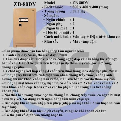 Két sắt ZHIBO SERIES ZB-80DY