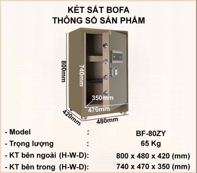 Két Sắt BOFAN SERIES BF-80ZY