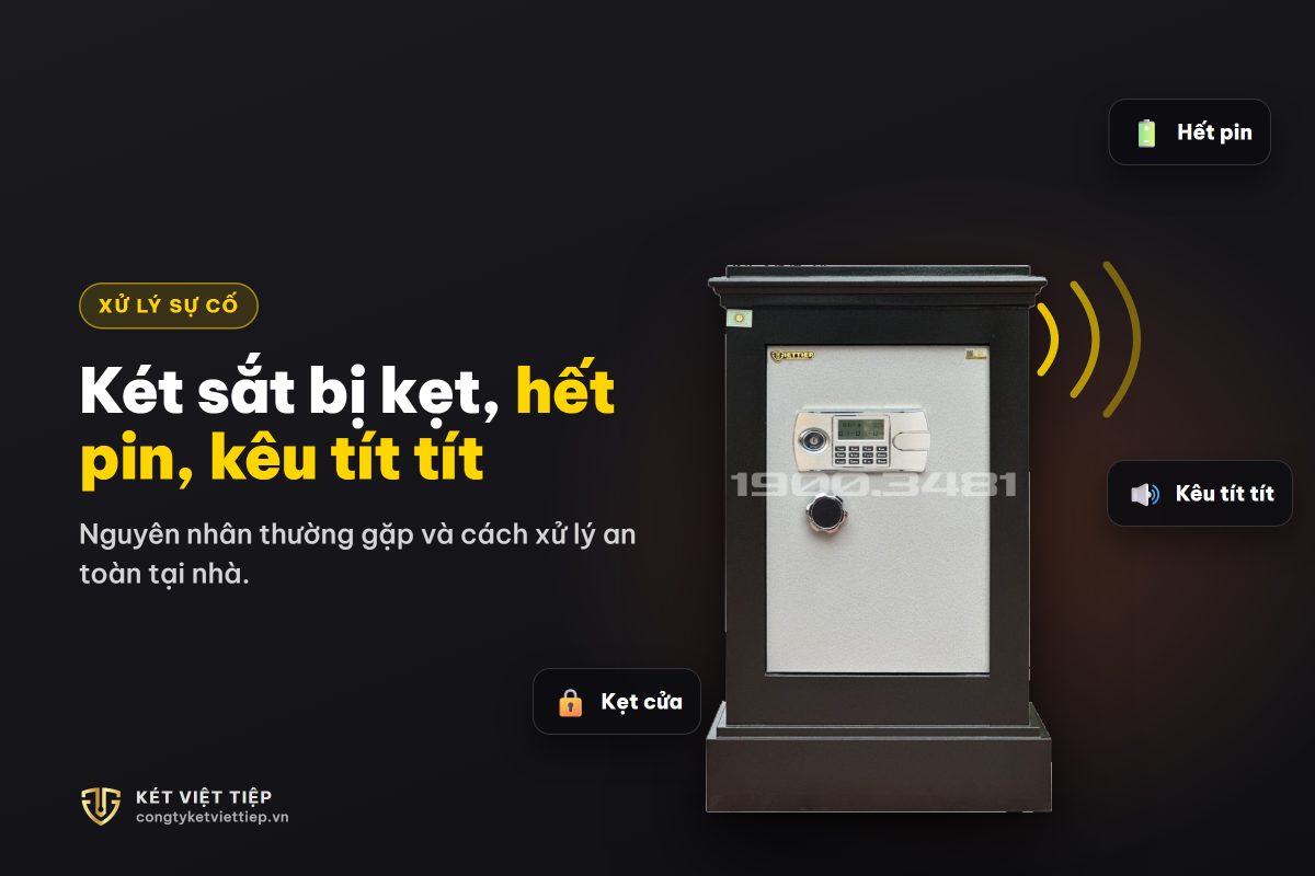 Két sắt bị kẹt, hết pin, kêu tít tít: nguyên nhân và cách xử lý