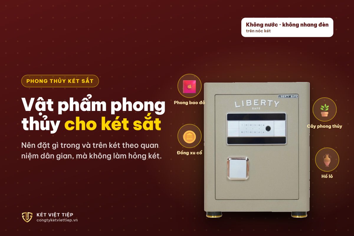 Vật phẩm phong thủy cho két sắt: nên đặt gì trong và trên két